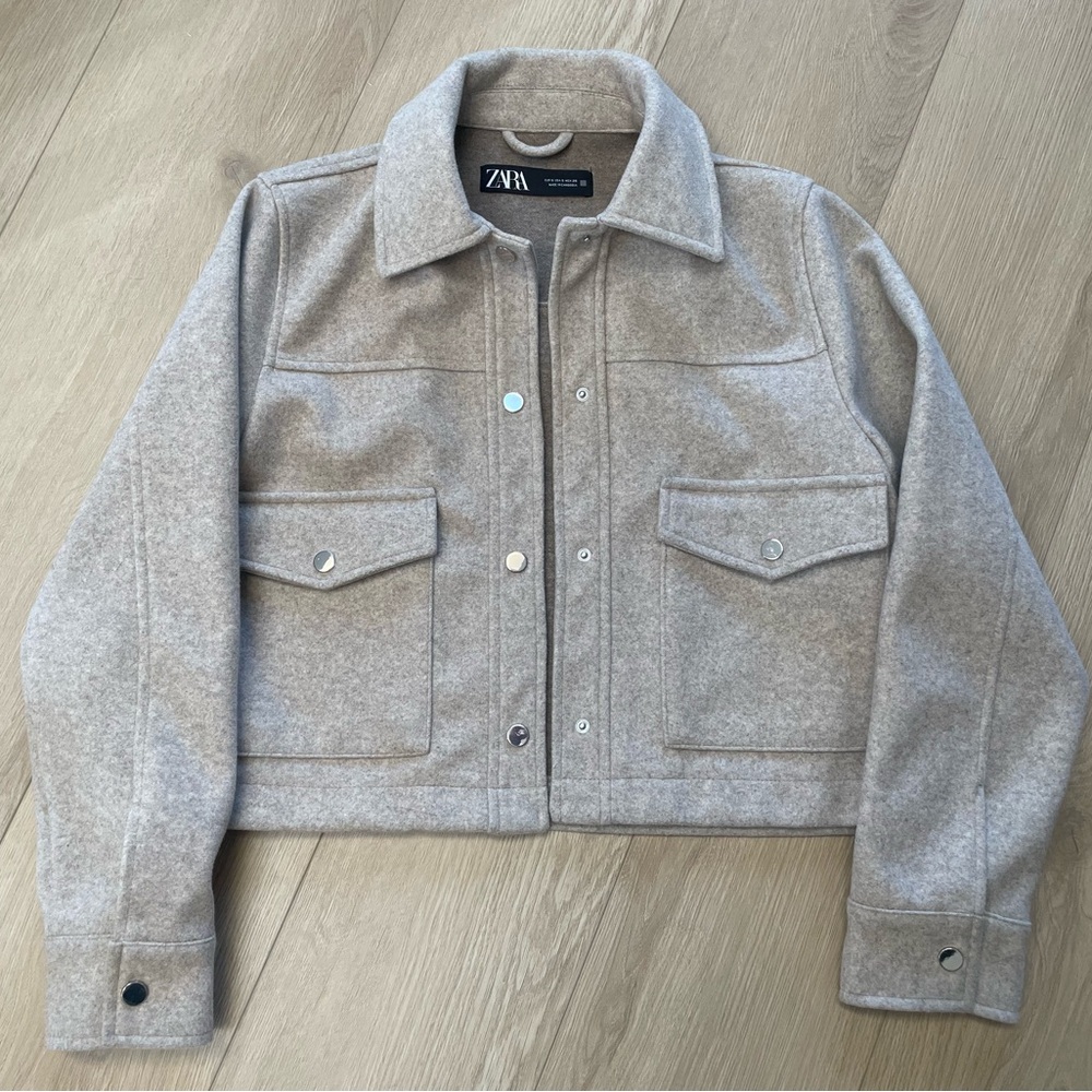 Zara Tan/Gray Women's Jacket